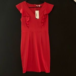 ANGVNS Sleeveless Ruffle Dress
